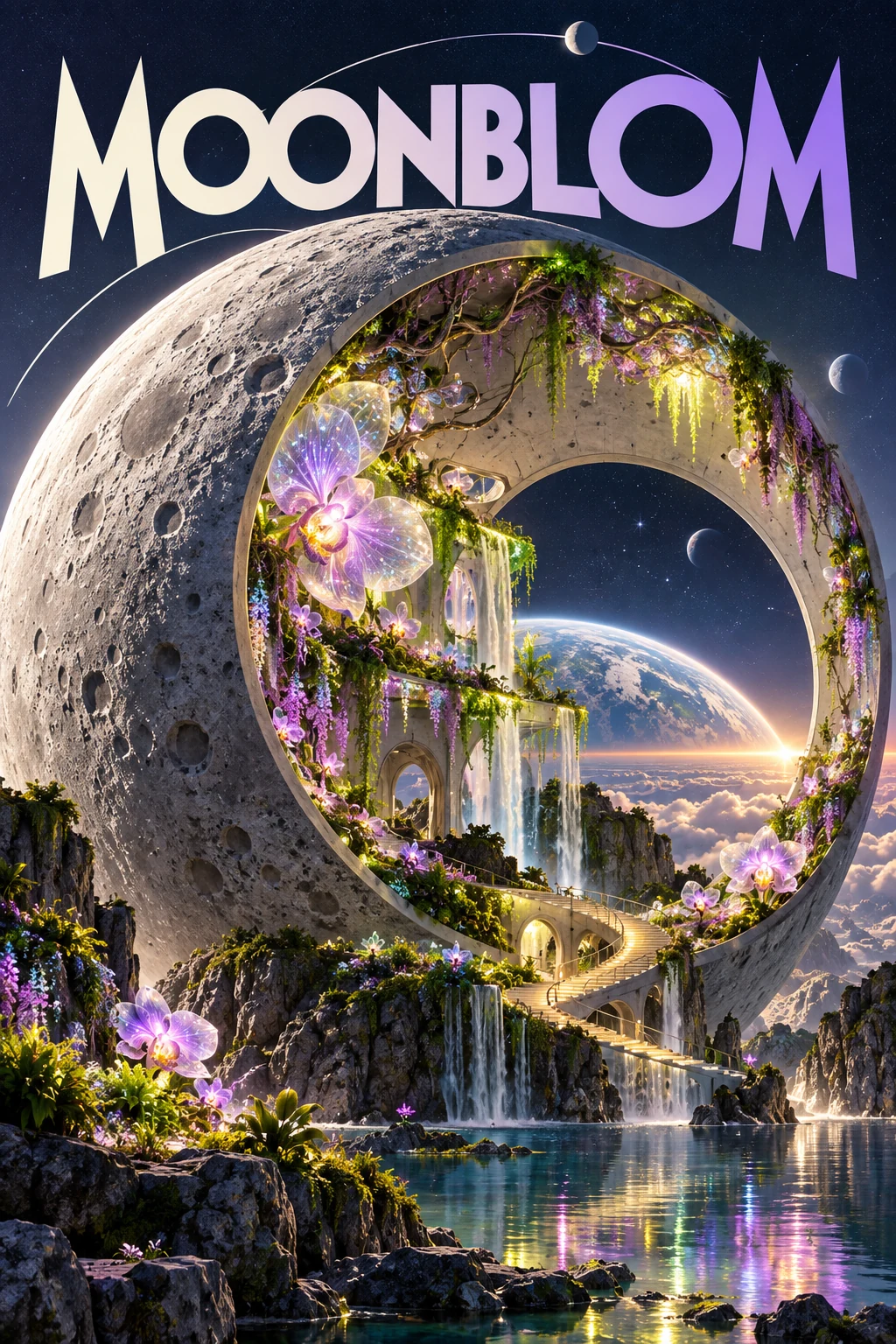 Moonbloom — цветущий сад внутри Луны