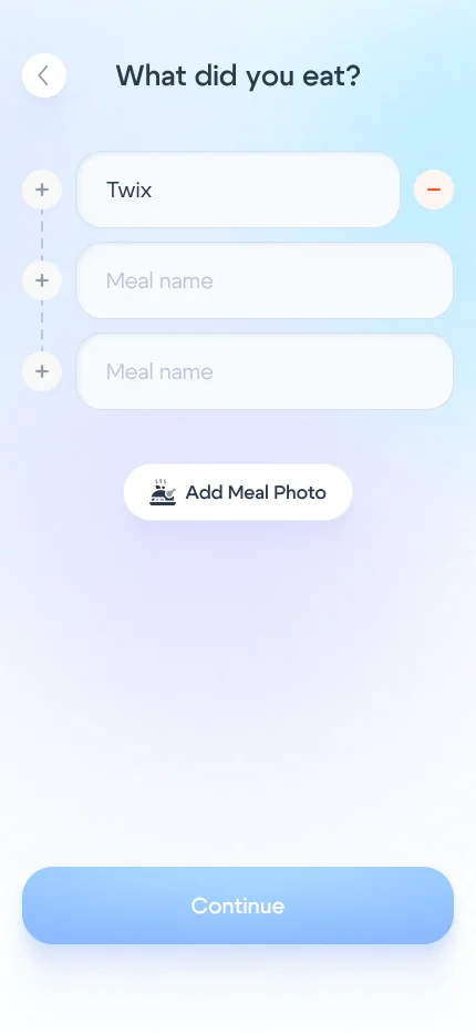 Добавление продуктов