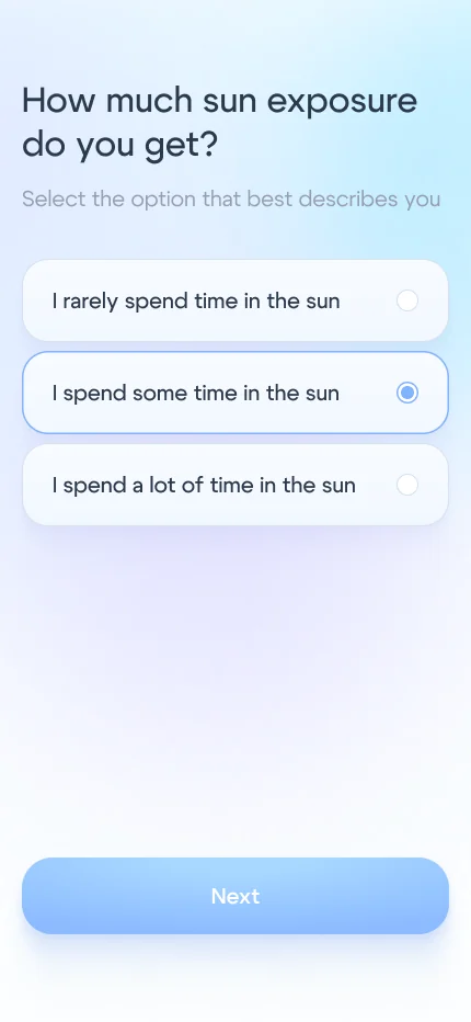 Onboarding screen 6: sun