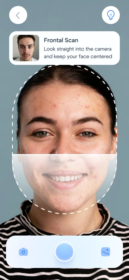 Onboarding screen 30: face scan